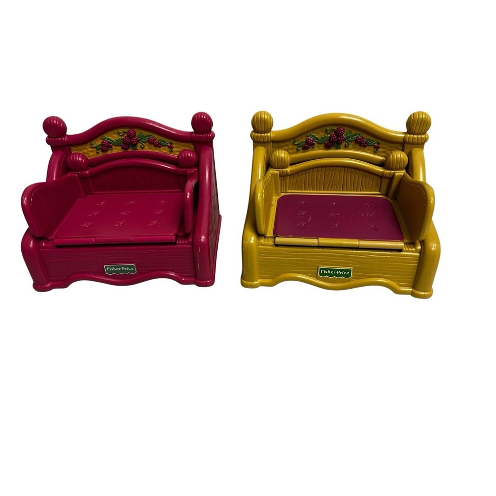 Fisher Price Briarberry Collection Set of 2 Chairs / Pullout Couch / Sofa Beds